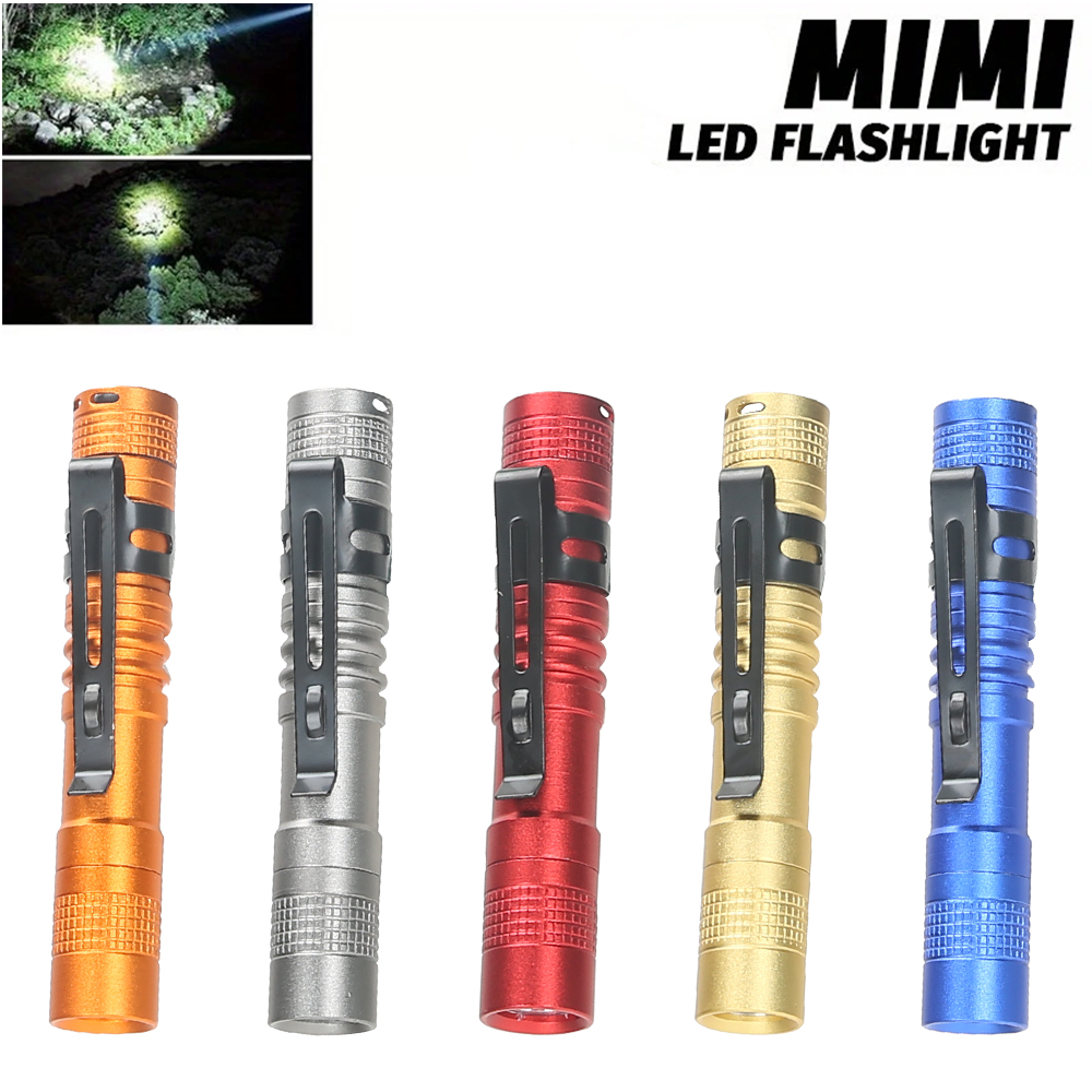 Outdoor Lighting Nearby - Mini Taşınabilir LED Kalem Işık Klipsli