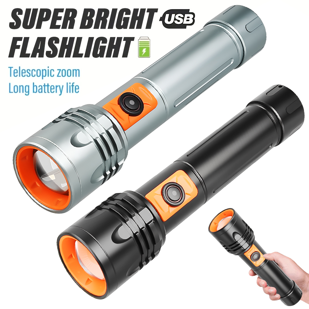 Outdoor Lighting Bulbs - Yüksek Güçlü LED El Feneri USB