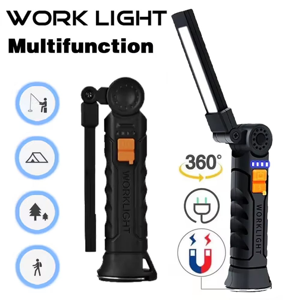 Outdoor Lighting Nearby - Taşınabilir COB LED El Feneri USB