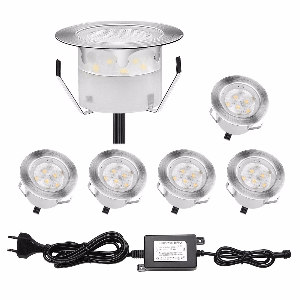 Outdoor Lighting Kits Low Voltage - QACA 6'lı Paket LED Güverte Lambaları