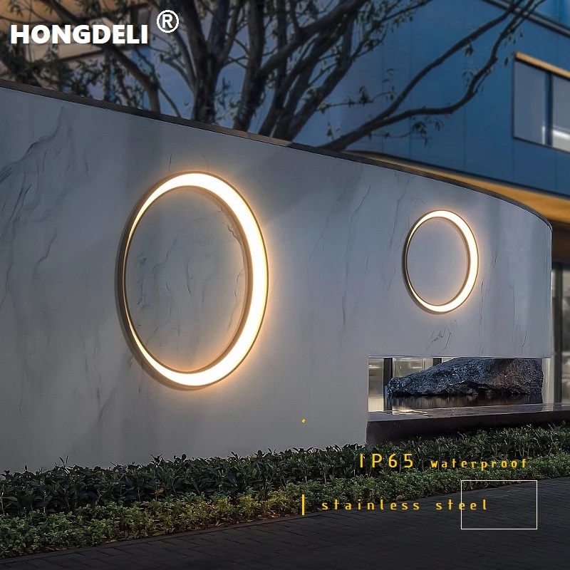 Outdoor Lighting Up And Down - Modern Açık Veranda Işık Ay Şekli
