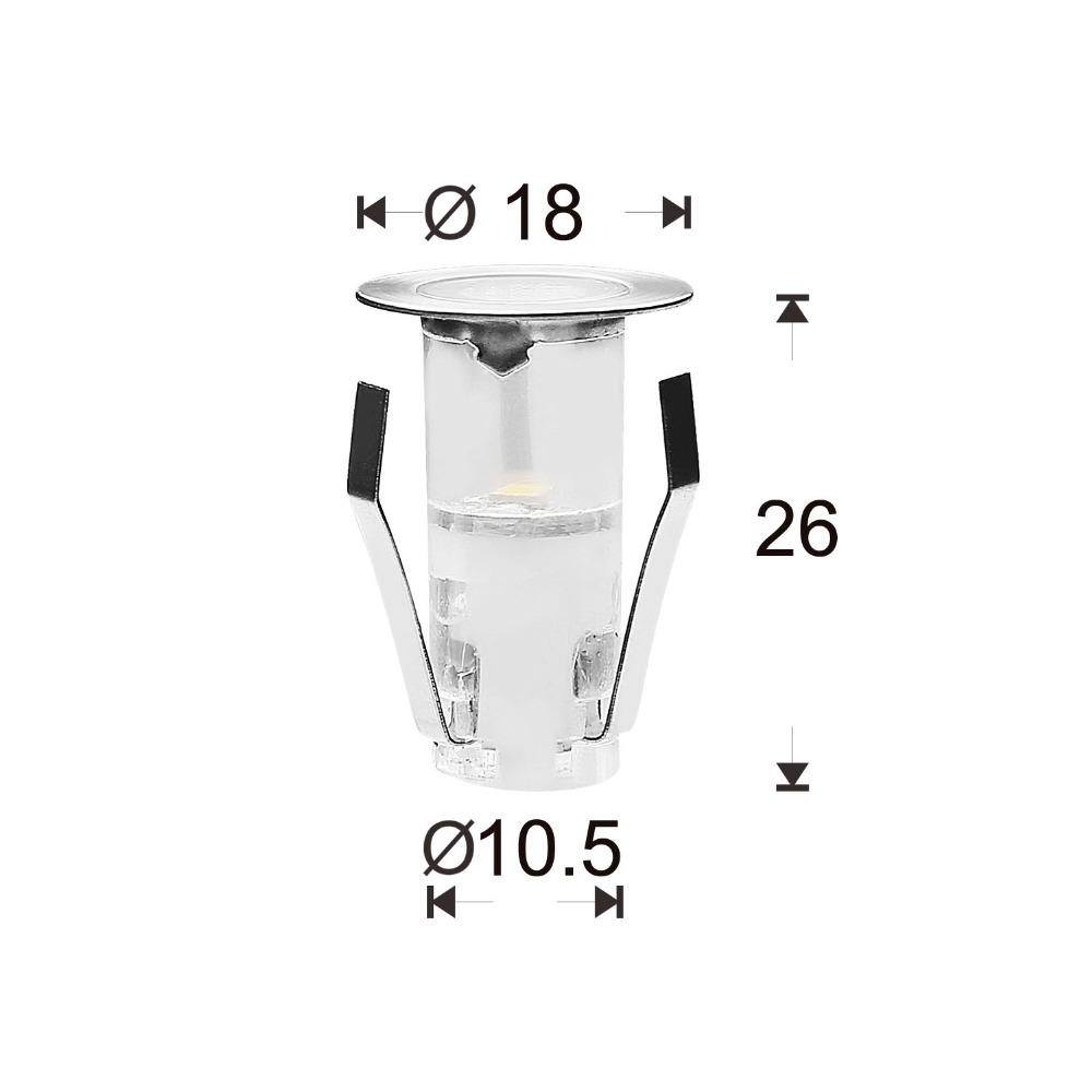 Outdoor Lighting Under Deck - 10 adet LED Mini güverte ışığı