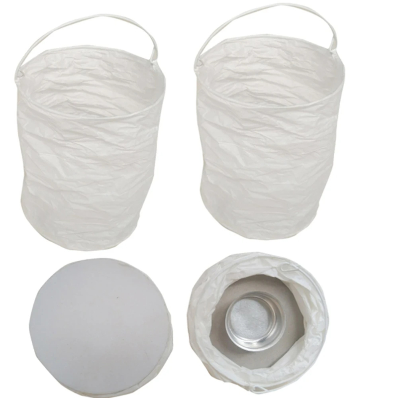 Lighting Wedding Outdoor - 4 adet DIY Beyaz Düz Kağıt