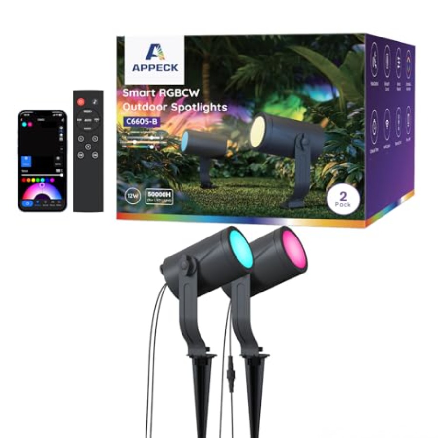 Outdoor Lighting Kits Low Voltage - Dış Mekan Spot Işığı 600lm, Akıllı