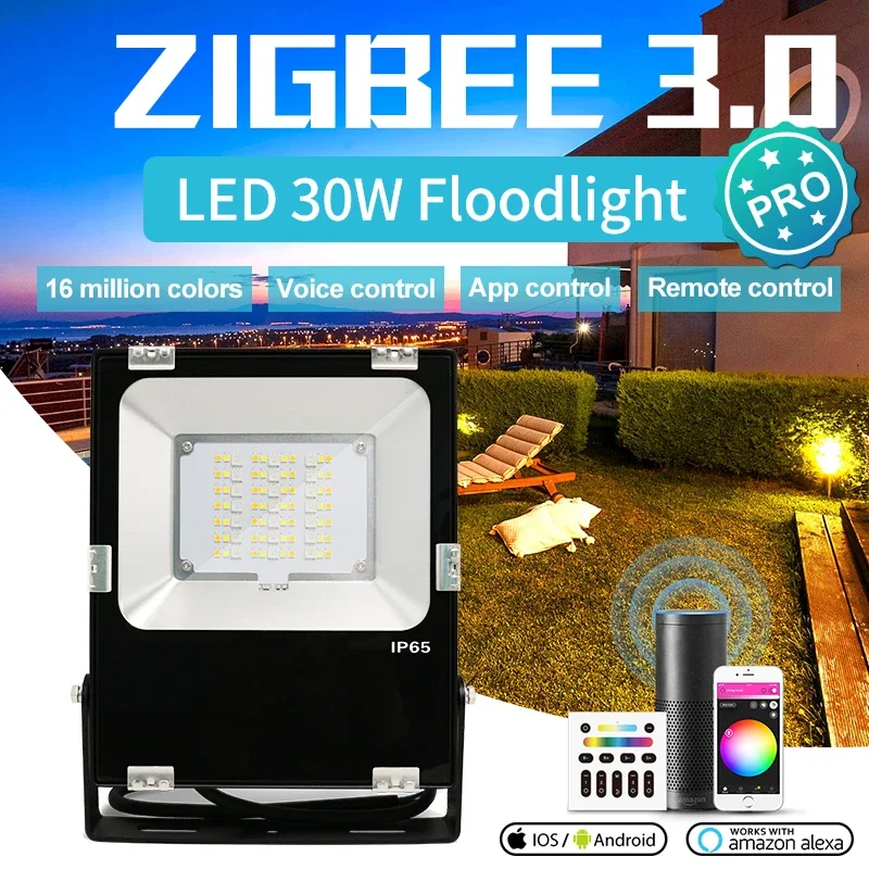 Outdoor Lighting Zigbee - GLEDOPTO Zigbee 3.0 Projektör 30W Pro