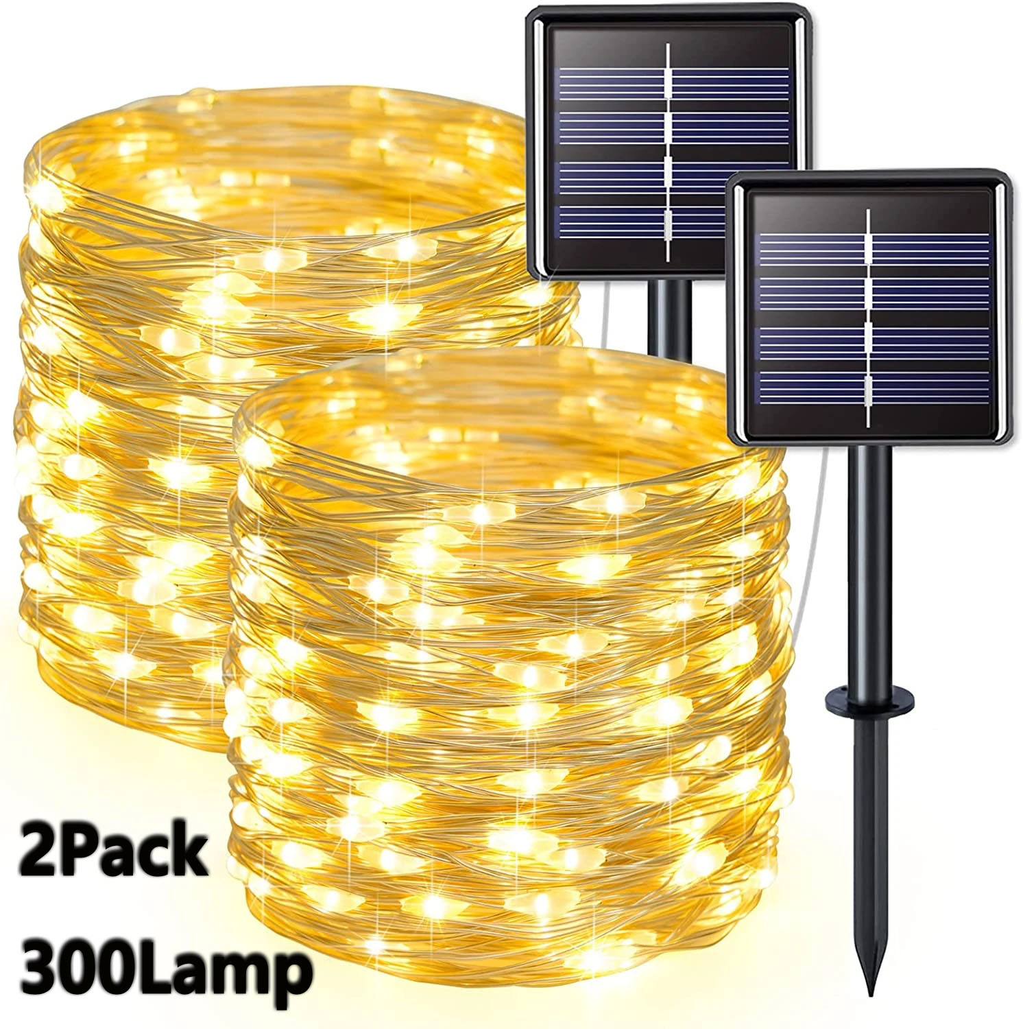Solar Fairy String - 2 paket güneş peri işıkları Solar
