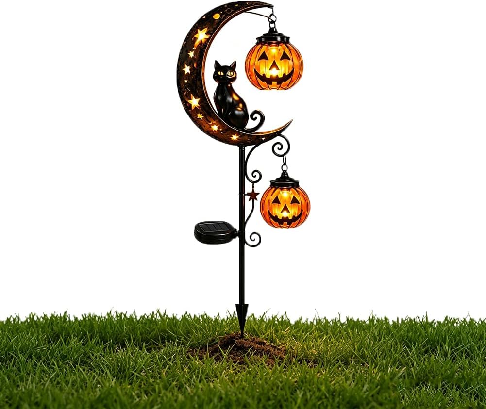 Outdoor Lighting Halloween - Güneş Enerjili Cadılar Bayramı Kara Kedi