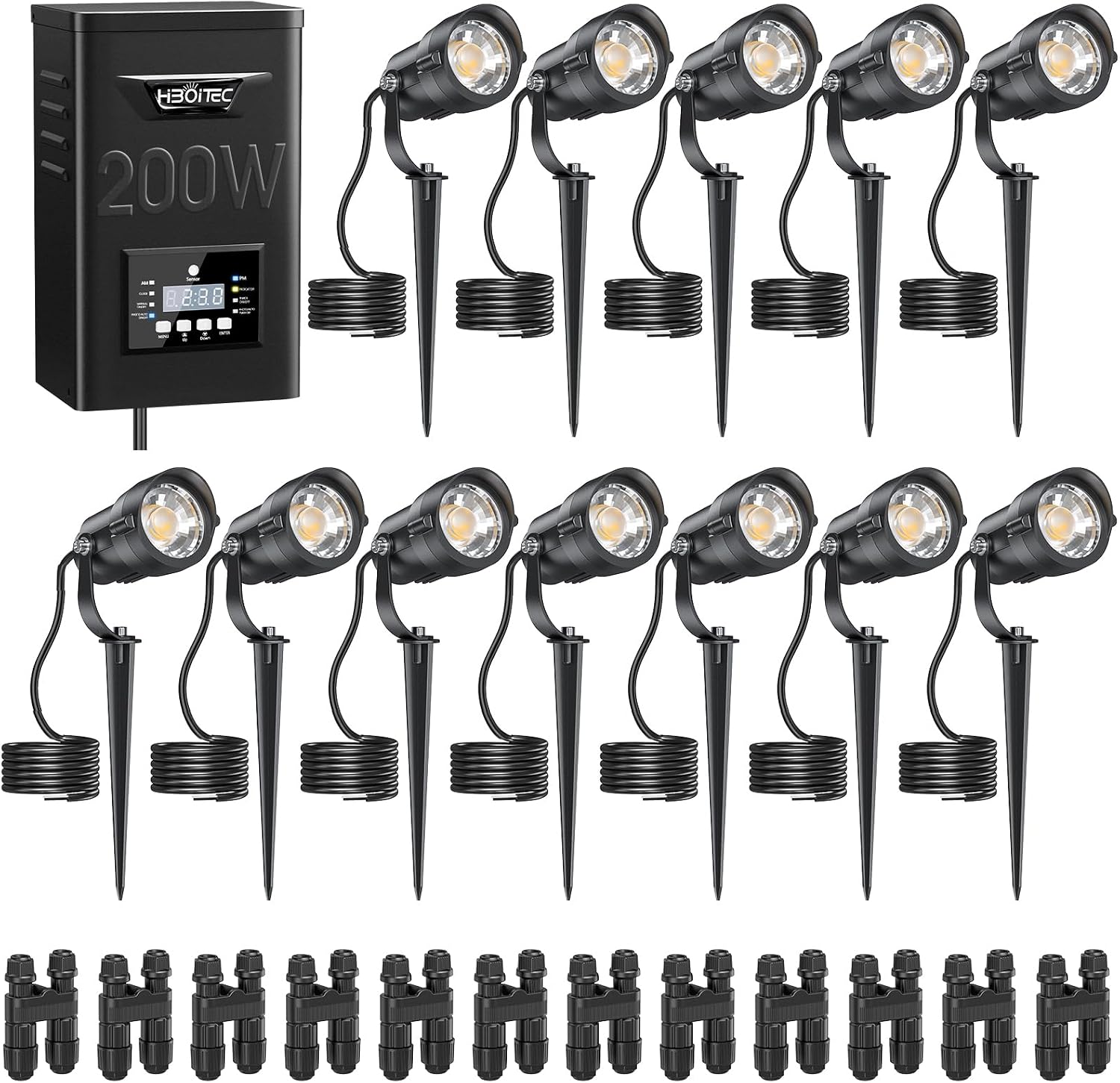 Outdoor Lighting Kits Low Voltage - 12W Peyzaj Aydınlatma Kiti 200W Düşük
