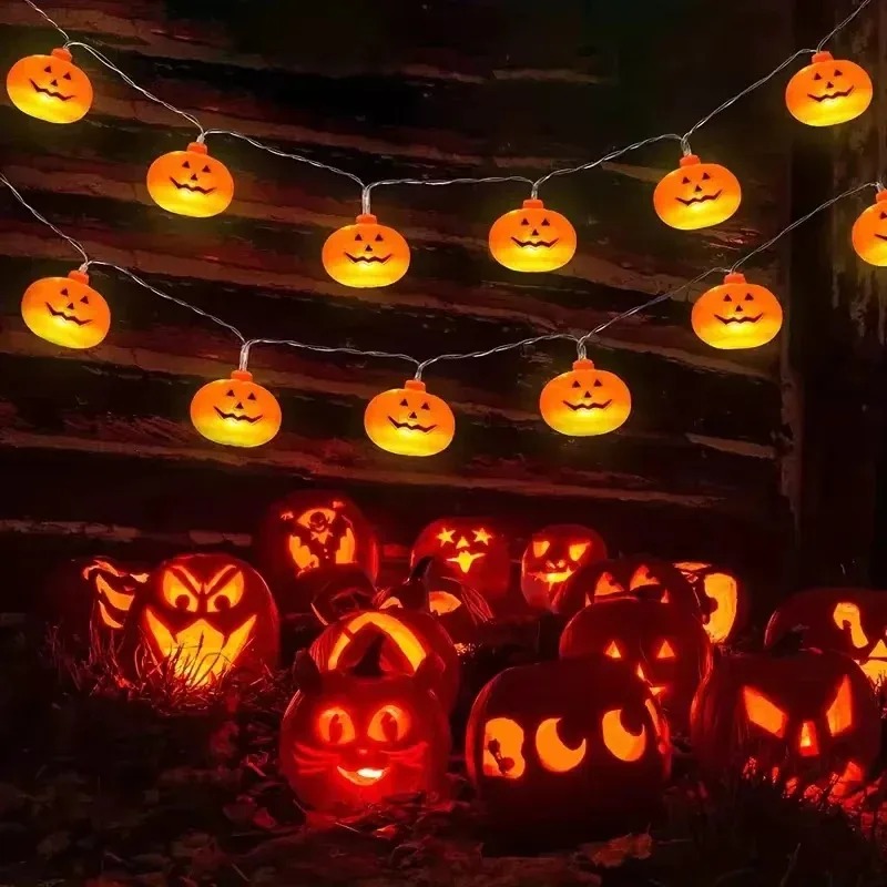 Outdoor Lighting Halloween - Balkabağı Cadılar Bayramı Işık Zinciri 20LED
