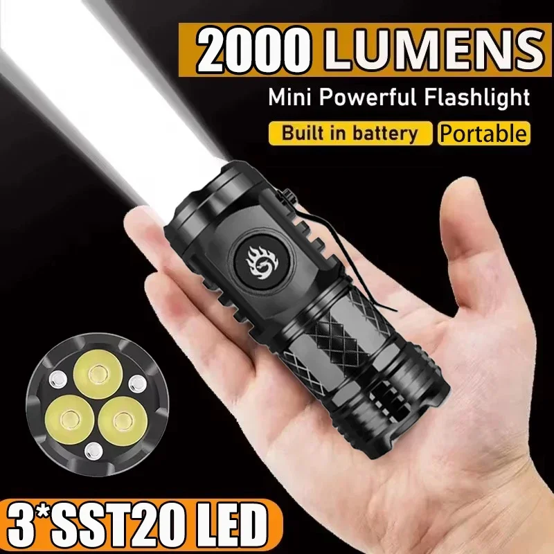 Outdoor Lighting Nearby - Yüksek Güçlü Taktik El Feneri 3LED