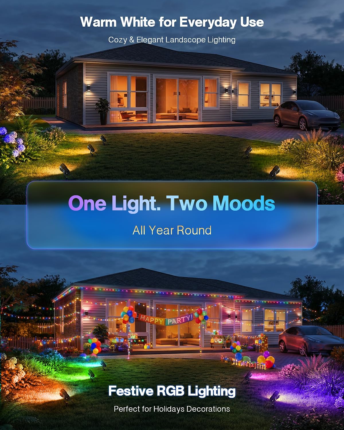 HIBOITEC 12W RGBCWWW Peyzaj Ay - Outdoor Lighting Kits Low Voltage incelemesi ve fiyatı