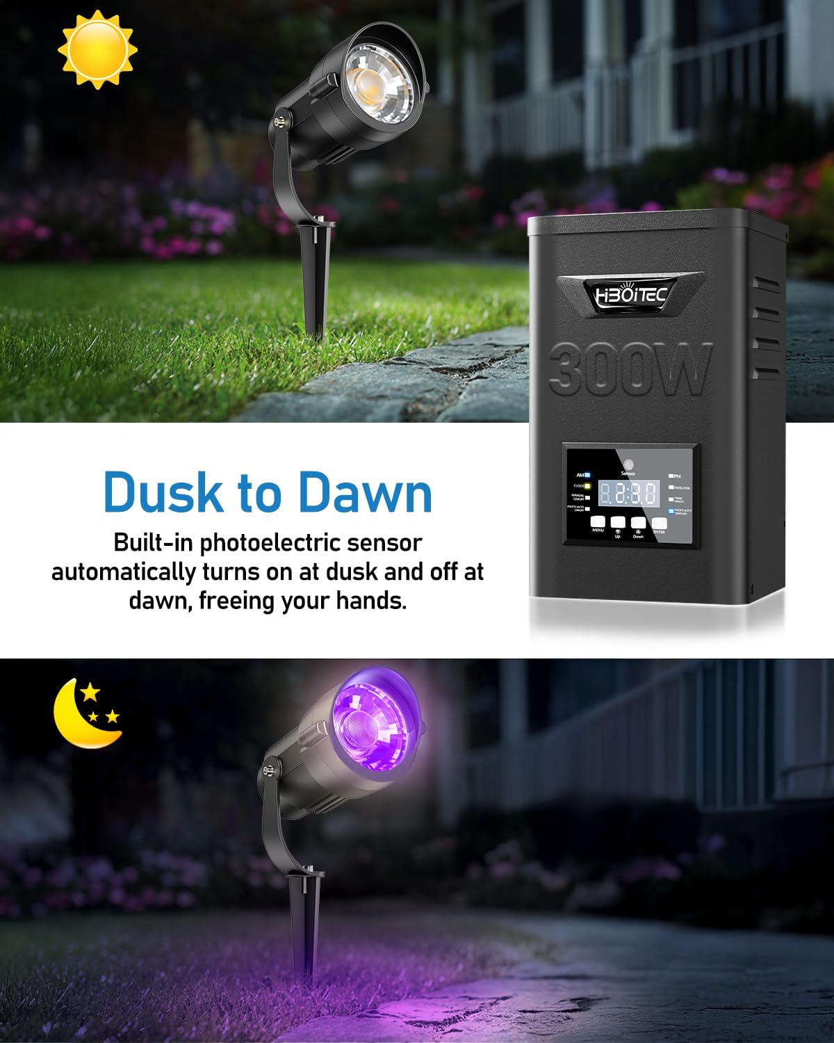 HIBOITEC 12W RGBCWWW Peyzaj Ay - Outdoor Lighting Kits Low Voltage incelemesi ve fiyatı
