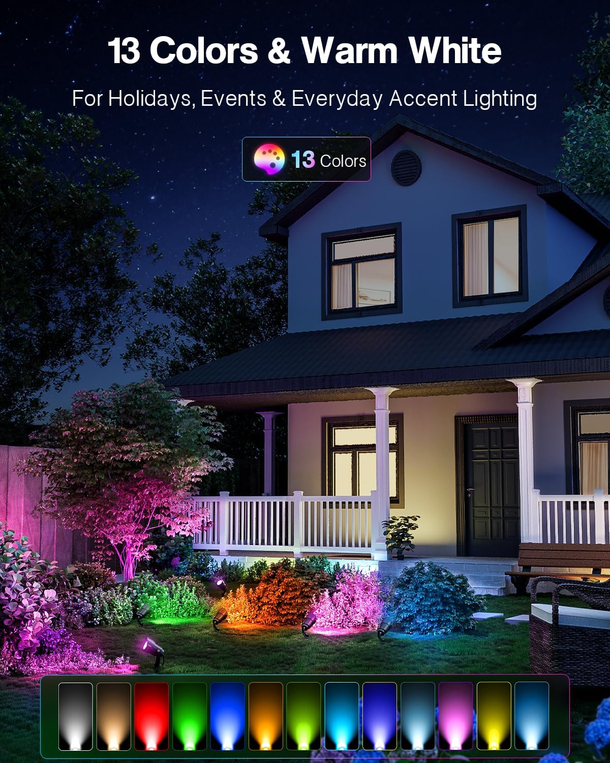 HIBOITEC 12W RGBCWWW Peyzaj Ay - Outdoor Lighting Kits Low Voltage incelemesi ve fiyatı