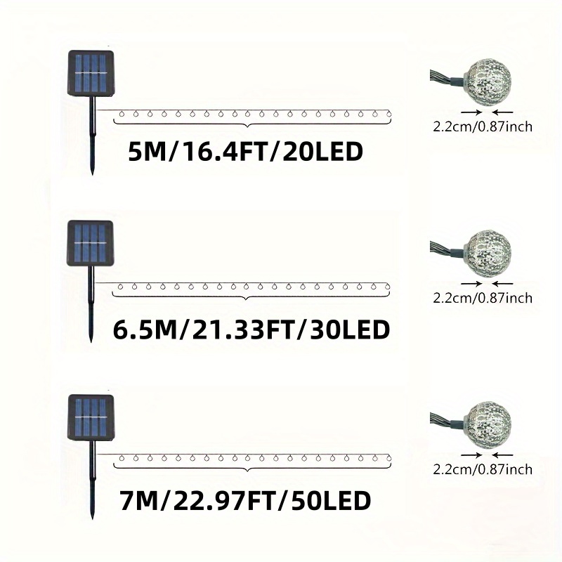 50/30/20 LED Fas Topu Güneş Di - Solar Fairy String incelemesi ve fiyatı