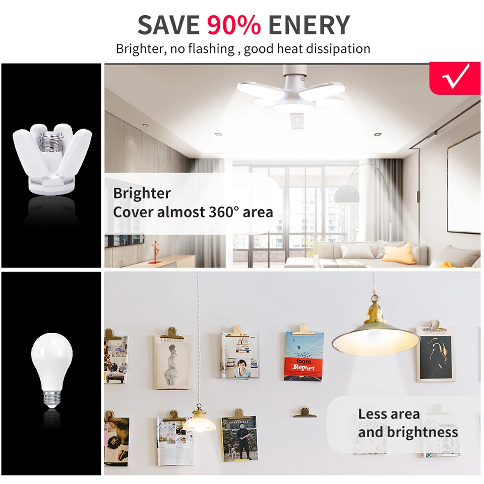 E27 Fan Katlanabilir 28 W Hare - Outdoor Lighting Warehouse incelemesi ve fiyatı