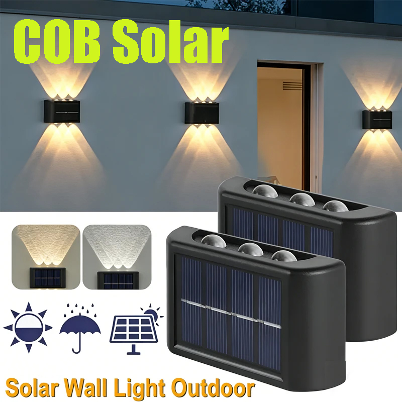 COB Güneş Enerjili Duvar Lamba - Outdoor Lighting Up And Down incelemesi ve fiyatı