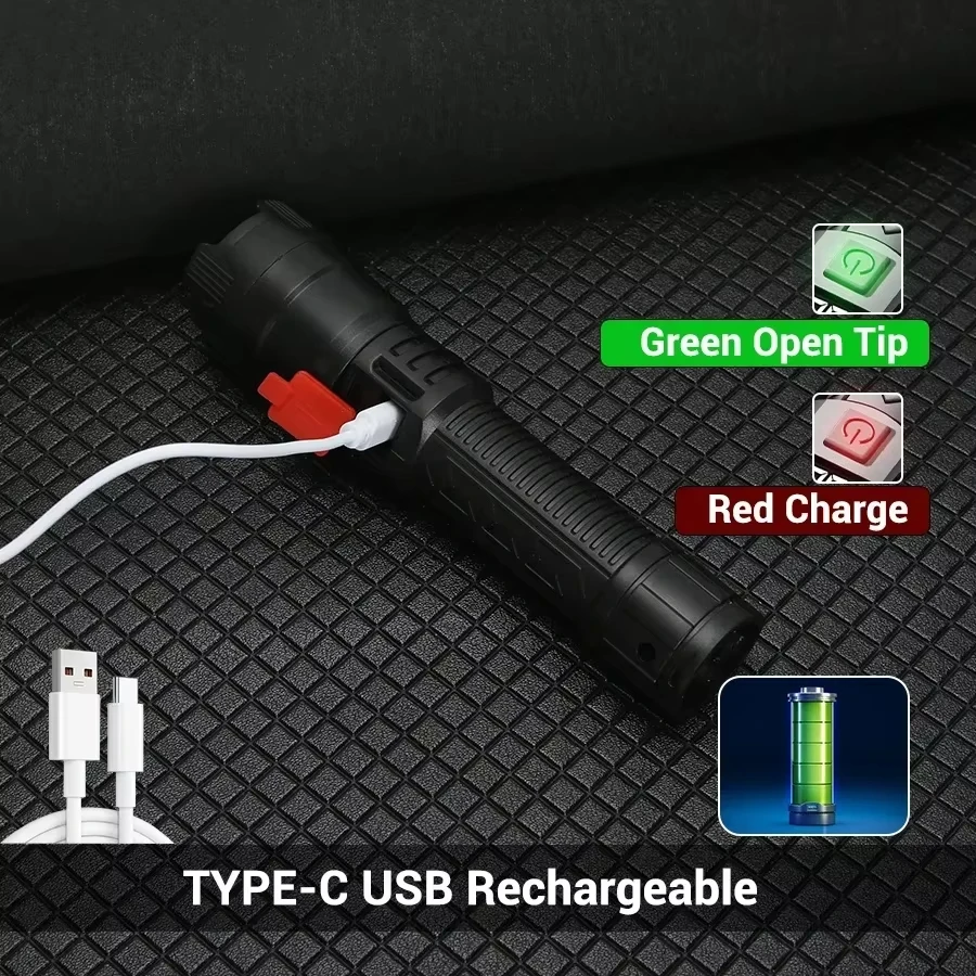 Taktik LED El Feneri 2000LM US - Outdoor Lighting Nearby incelemesi ve fiyatı