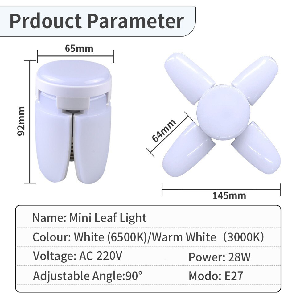 E27 Katlanabilir Fan Şekli LED - Outdoor Lighting Warehouse incelemesi ve fiyatı