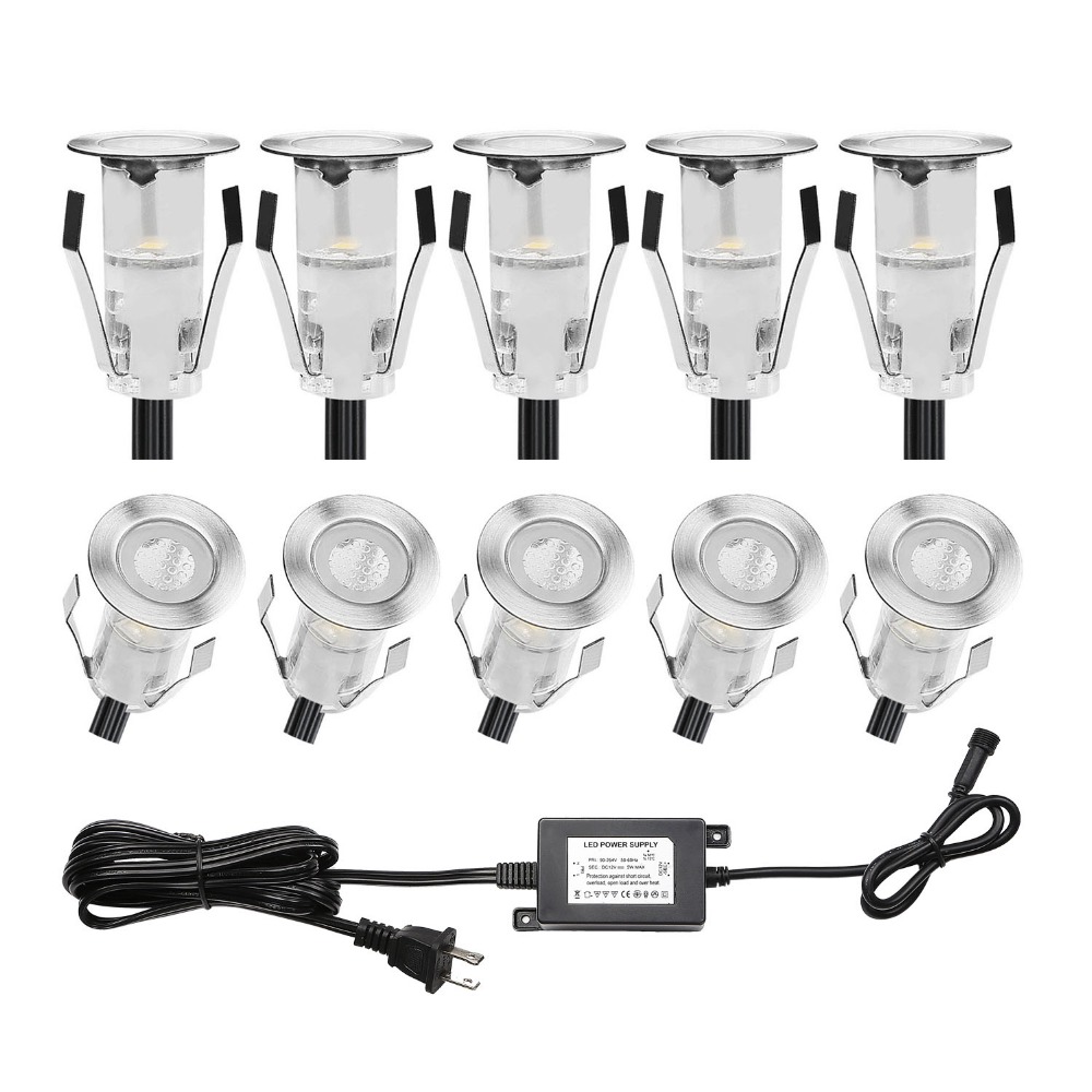 10 adet LED Mini güverte ışığı - Outdoor Lighting Under Deck incelemesi ve fiyatı