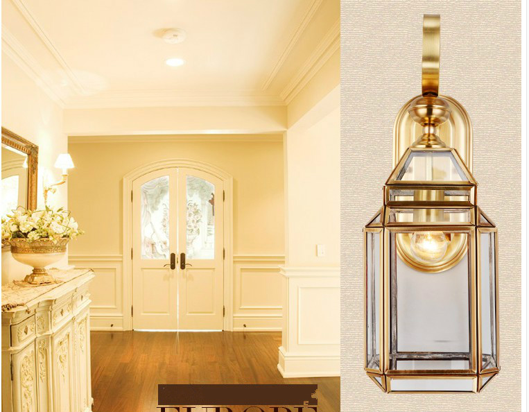 Modern Bronz Duvar Lambası D17 - Outdoor Lighting Brass incelemesi ve fiyatı