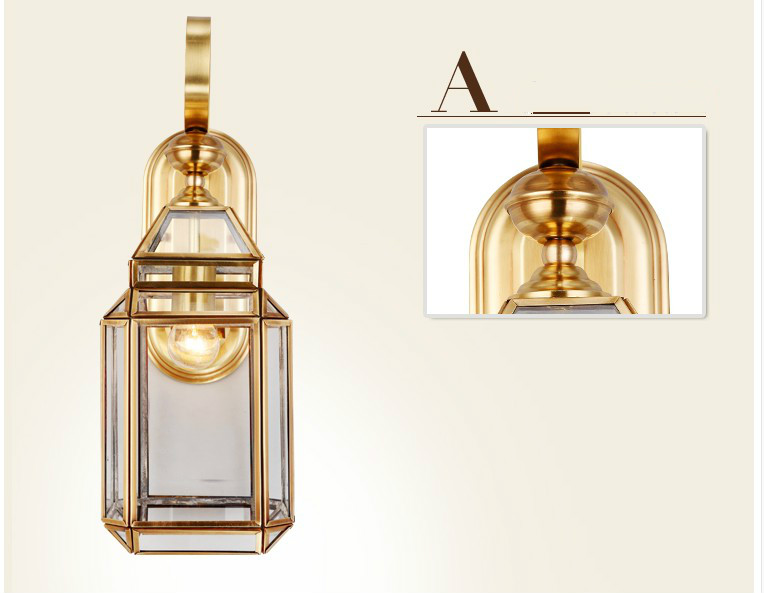 Modern Bronz Duvar Lambası D17 - Outdoor Lighting Brass incelemesi ve fiyatı