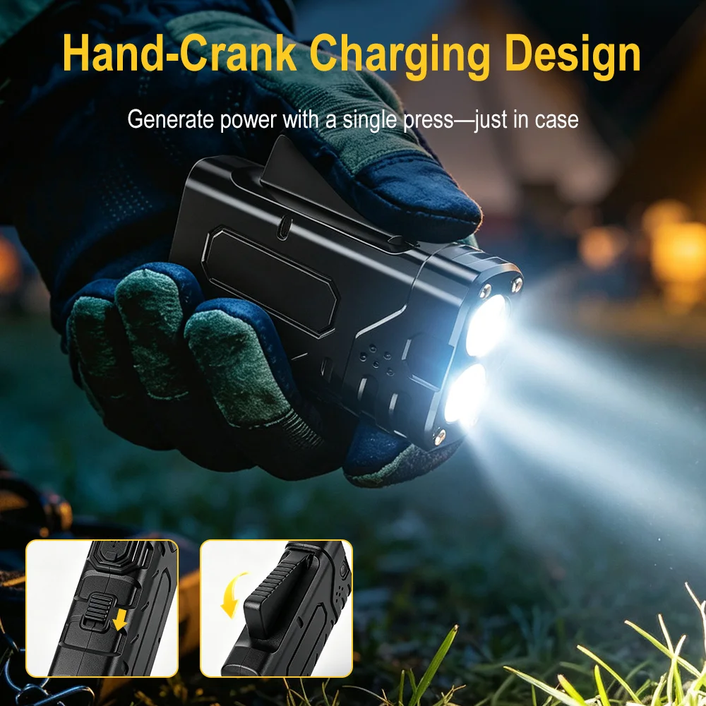 BORUIiT El Kranklı EDC LED Fen - Outdoor Lighting Bulbs incelemesi ve fiyatı