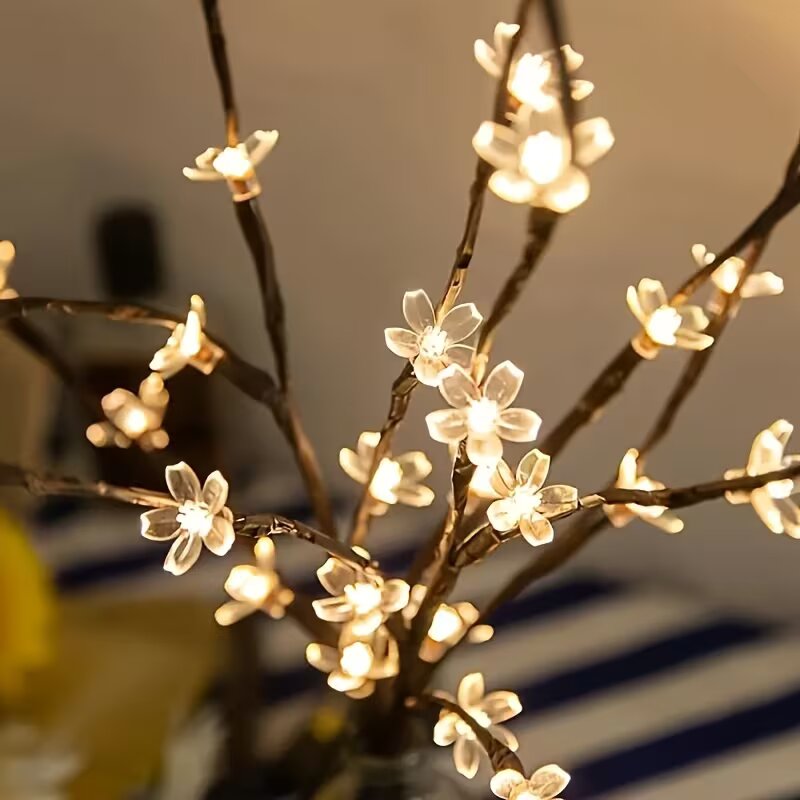 1/2 adet 20LED kiraz çiçeği ağ - Outdoor Lighting Bulbs incelemesi ve fiyatı