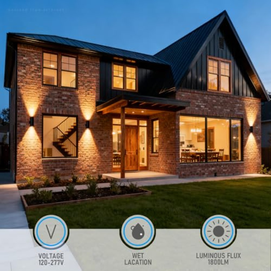 3000K LED Silindir Yukarı Aşağ - Outdoor Lighting Up And Down incelemesi ve fiyatı