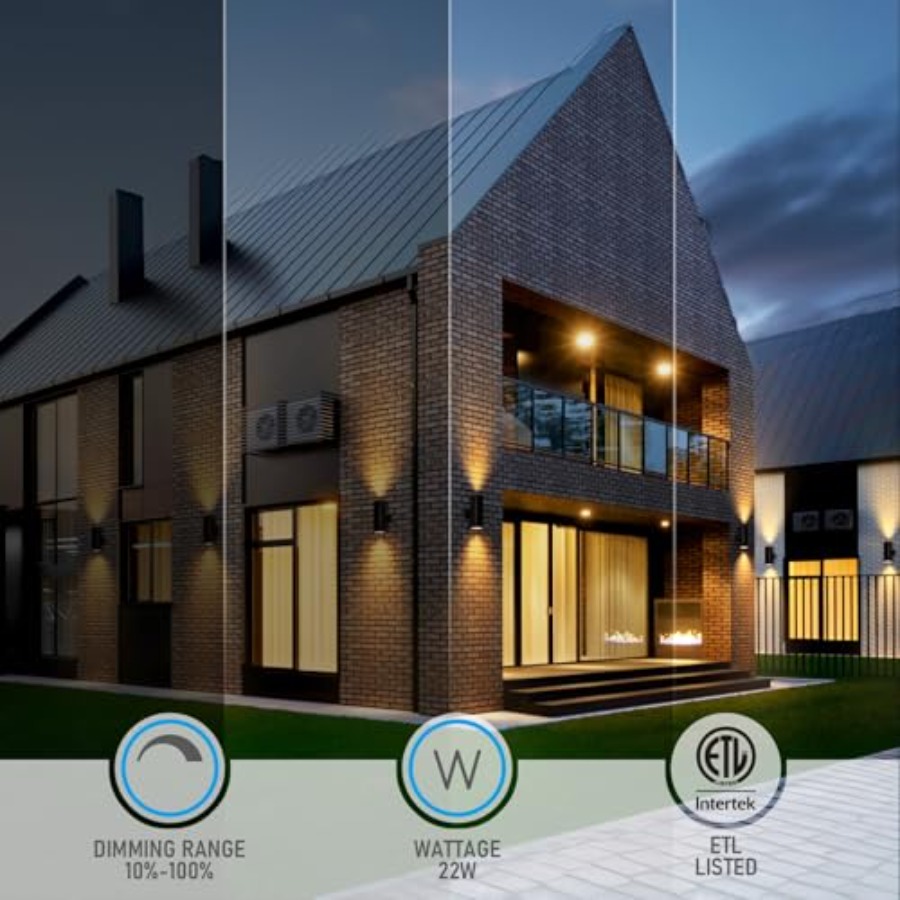 3000K LED Silindir Yukarı Aşağ - Outdoor Lighting Up And Down incelemesi ve fiyatı