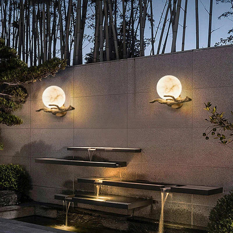 İtalyan Mermer Duvar Lambası S - Outdoor Lighting Brass incelemesi ve fiyatı