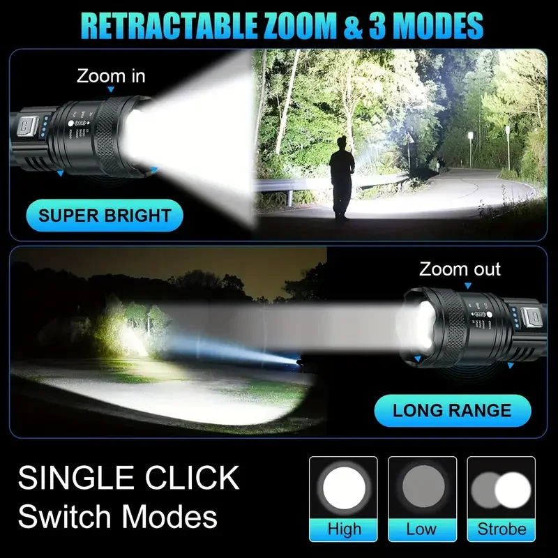 Taktik LED El Feneri 2000LM US - Outdoor Lighting Nearby incelemesi ve fiyatı